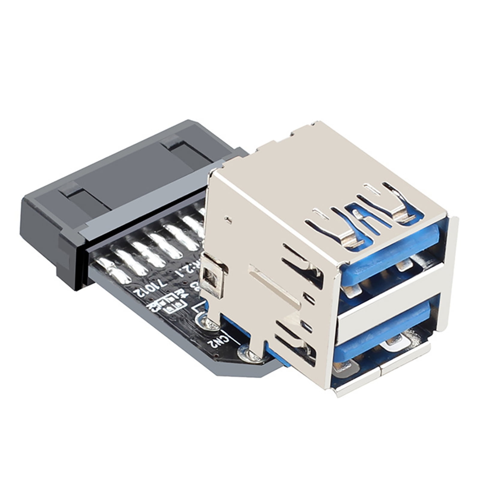 19PIN / 20PIN To Dual USB3.0 Adapter Connverter PC Motherboard Splitter ...