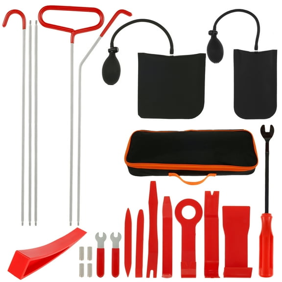 19Pcs Assorted 5th Wheel Pin Puller Kit Heavy Duty J-Hook Stainless Steel 5th Wheel Pin Puller Portable Automotive Trim Removal Tool for Car Enthusiasts and DIY Repairs