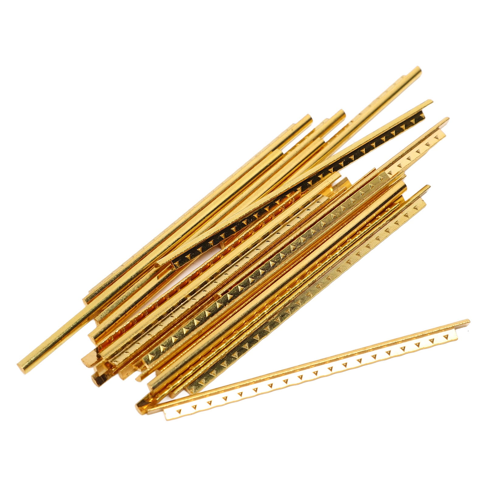 19Pcs Guitar Fret Wire Brass 2.4mm Wide - Replacement Frets For Acoustic, Classical & Electric Guitars