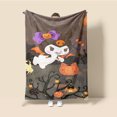 19Pcs Hellokitty Sanrio Halloween Blanket Tapestry Long Plush Warm