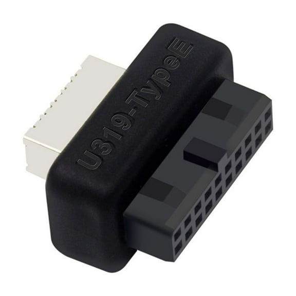 19Pin USB Header Converters USB Front Panel Adapter for Seamlessly Type C Integration on Any Motherboards 23x18mm