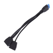 19Pin USB Header USB3.0 1 to 2 Splitter Internal USB Hub for Computer Motherboard 200mm