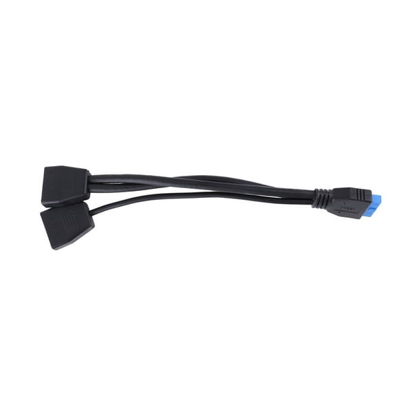 19Pin USB Header USB3.0 1 to 2 Splitter Internal USB Hub for Computer Motherboard 200mm