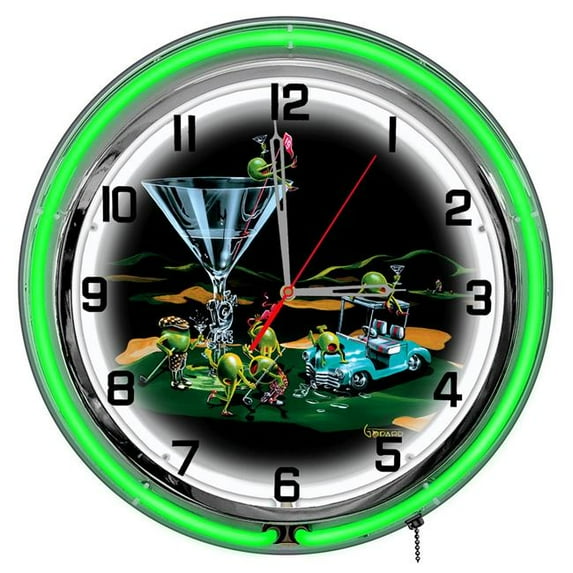 19Th Hole 18 ft. Neon Clock