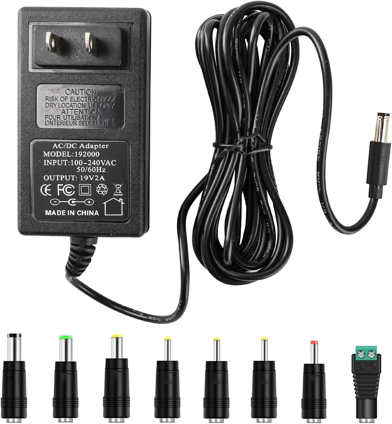 19V 2A AC DC Adapter Switching Power Supply for 19Volt (1A 1.1A 1.2A 1 ...