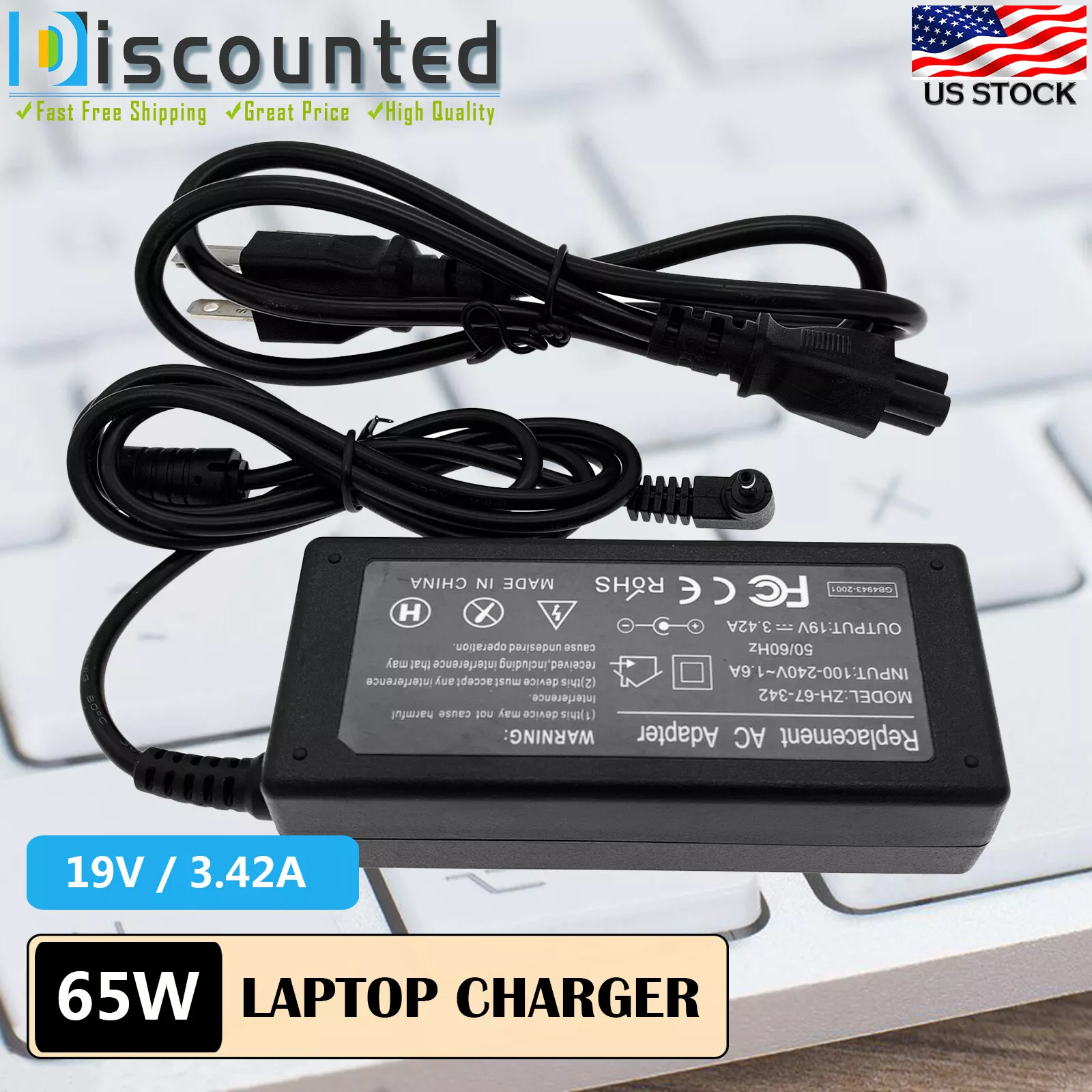 Alimentatore 19 V 2,37 A 45 W Per Acer Aspire 5 A515-44 A515-46 - Foto 9