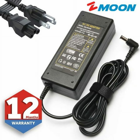 19V AC Charger Fit for LG 24 inch LED LCD Monitor 24M47H-P 24MP56HQ-P 24MK400H-B 24MP48HQ-P 24MK600M-B 24MK430H-B 24M47VQ-P 24MP60VQ-P 24MP58VQ-P 24MP47HQ-P 24MP57HQ-P Power Supply Adapter Cord