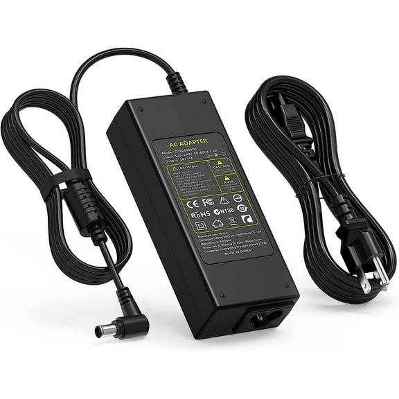 19V DC Monitor Power Cord Charger for LG Electronics 24" 24EN33V-B 24EN33TW 27'' 27EA31V 27EA31V-B 27EA33V 27EA33V-B 27EA53V LED TV HDTV AC Adapter
