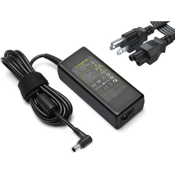 DC 19V  Power Cord for Samsung TV Monitor 32 UN32J4000 J5205 J5003 UN32J4000AF UN32J5003AFUN32J400DAF HW-M360 Soundbar,  Compatible  with Samsung Monitor Power Cord  19V