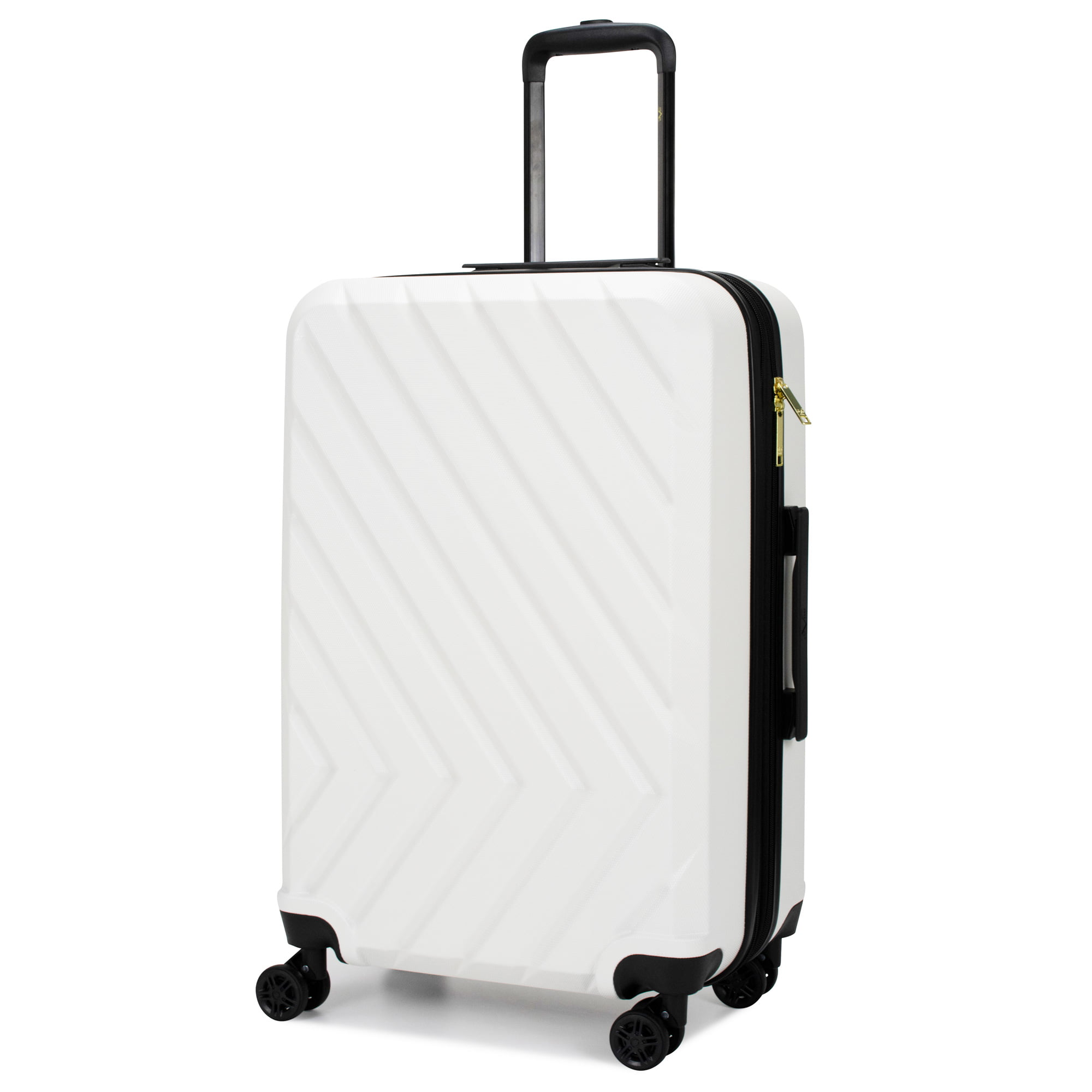 19V69 ITALIA Arrow 24 Expandable Spinner Suitcase (Bianco White