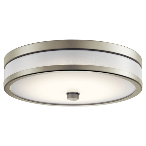 19W 1 Led Flush Mount 12 Inches Wide-Brushed Nickel Finish Kichler Lighting 11302Niled