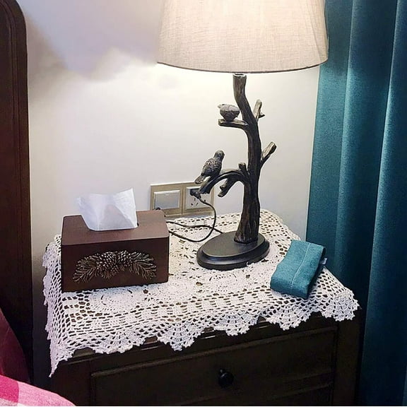 19X23  Cotton Handmade Crochet lace Table Runners Oblong Tablecloth Doilies Doily