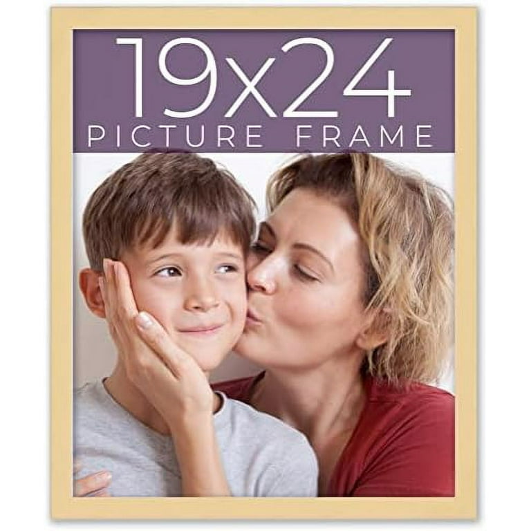 30x30 Frame Beige Real Wood Picture Frame Width 0.75 inches