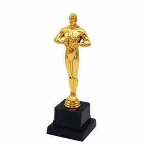19cm/22cm/24cm Height Trophies Replicas Plastic Construction Golden Plated Award Statue For School Event And Decorations