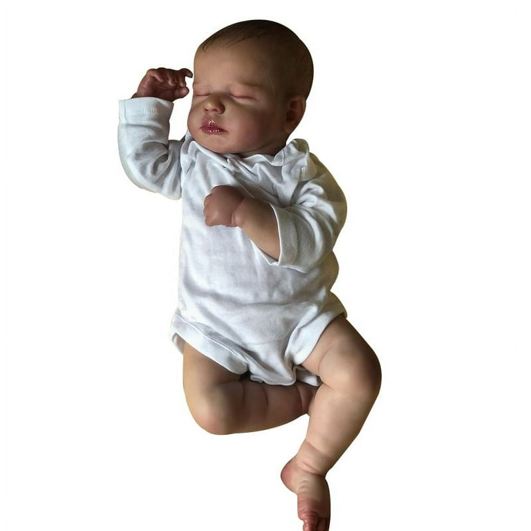 19'' Newborn Sleeping Reborn Baby Dolls Realistic Soft Silicone