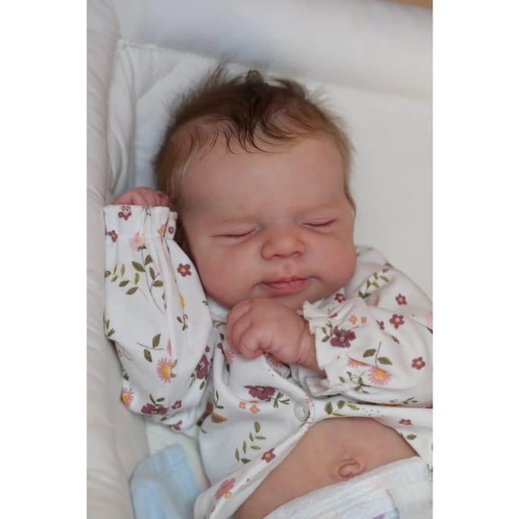 19inch Pascale Newborn Baby Reborn Doll Full Body Vinyl Realistic 3D Skin Multiple Layers Painting Visible Veins Soft Touch Doll