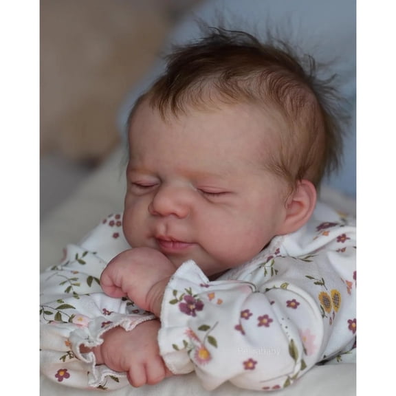 19inch Pascale Newborn Baby Reborn Doll Full Body Vinyl Realistic 3D Skin Multiple Layers Painting Visible Veins Soft Touch Doll