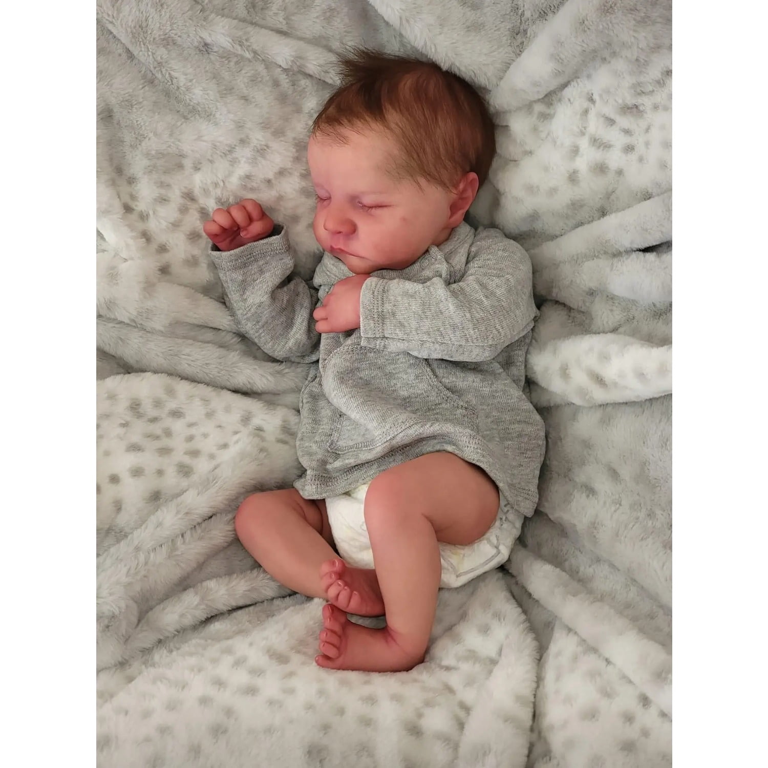 19inch Reborn Baby Dolls Full body silicone vinyl Reborn Doll Levi Newborn Baby Size boy doll 3D Skin High quality Gift
