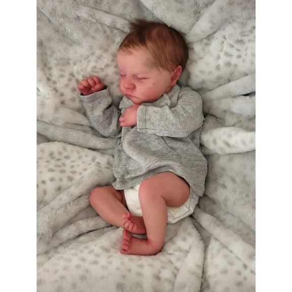 19inch Reborn Baby Dolls Full body silicone vinyl Reborn Doll Levi Newborn Baby Size boy doll 3D Skin High quality Gift