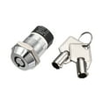 thumbnail image 1 of 19mm 2 Positions Key Locking Push Button Switch With 2 Keys 2NO 2NC S1902, 1pcs, 1 of 5