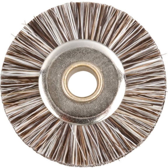 19mm (3/4") soft, gray brush 3mm(1/8") hole , 12 pack