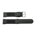 thumbnail image 1 of 19mm Black Genuine Leather & Nylon Swiss Army Style Watch Strap, 1 of 2