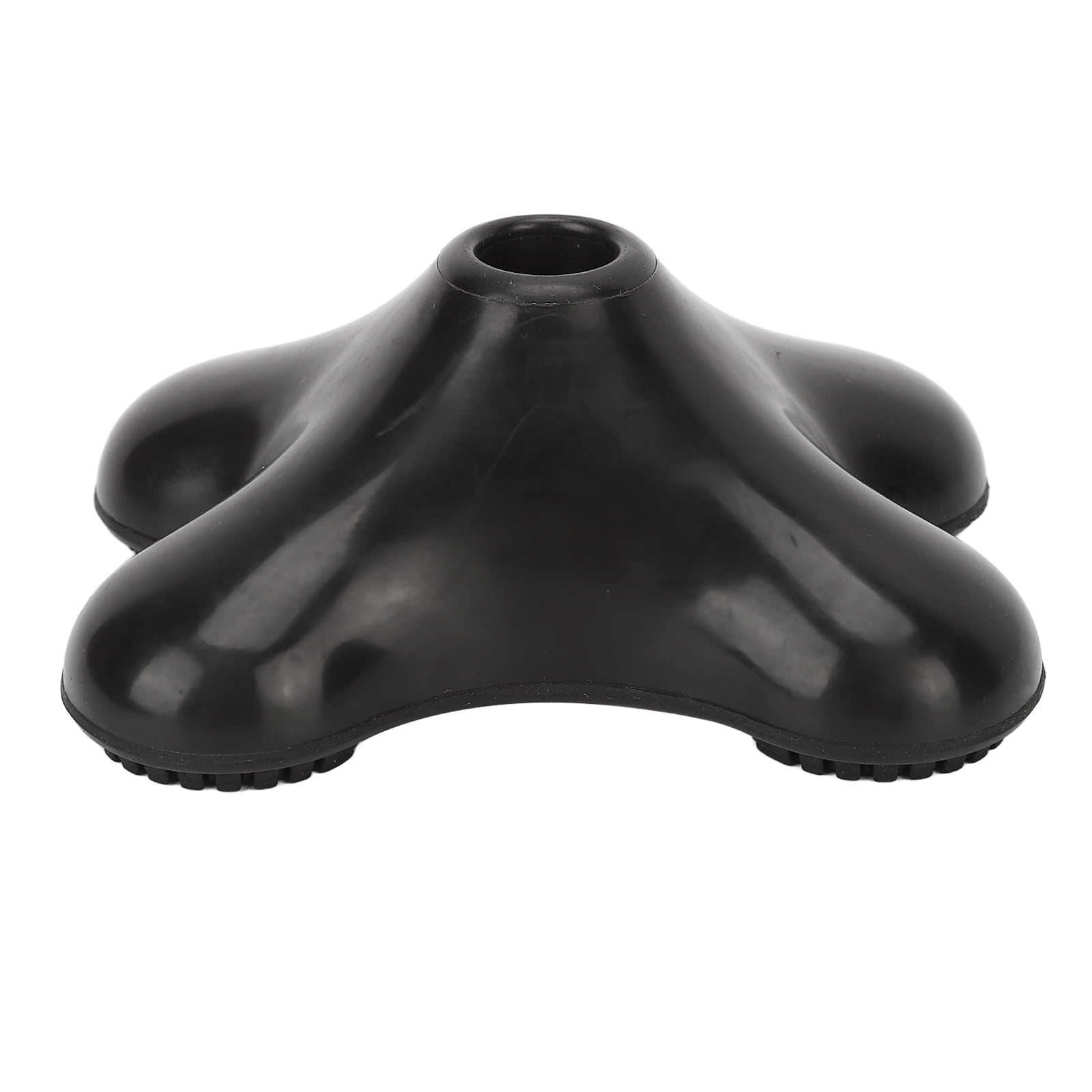 19mm Cane Tip Quad Rubber Thicken Slip Resistant Wear Resistant Compact Replacement Crutch Tips for Walking Aids