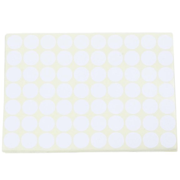 19mm Circles Round Code Stickers Self Adhesive Sticky Labels White