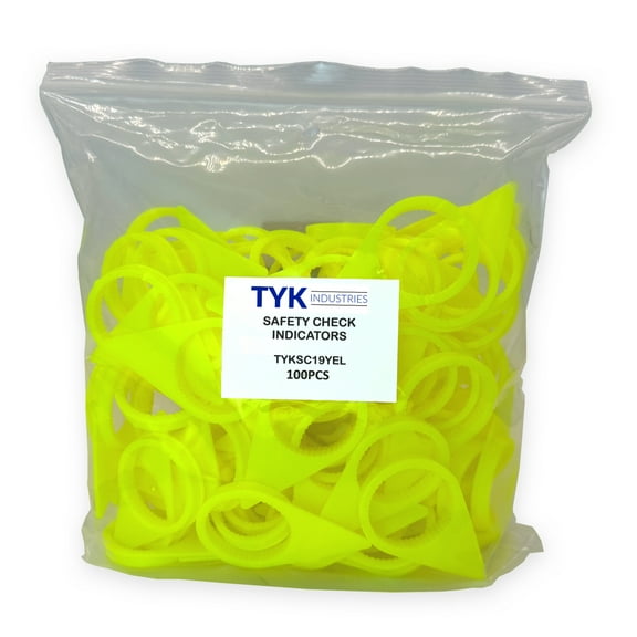 19mm Loose Wheel Lug Nut Safety Check Indicators by TYK Industries - 100 Pack