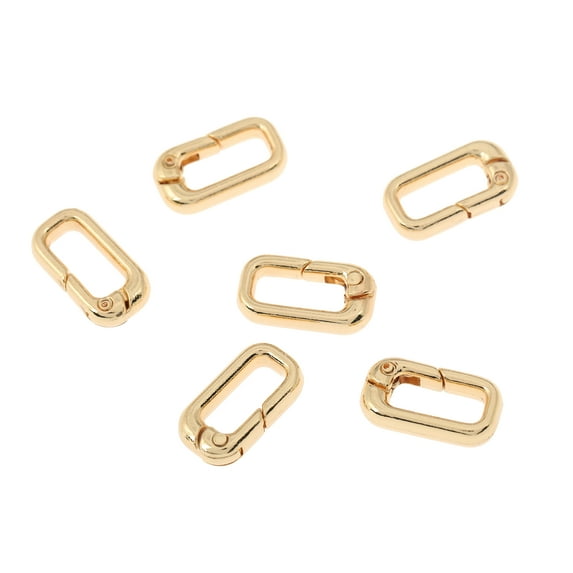 19mm Metal Rectangle Hinged Closures - 6ct. by Bead Landing