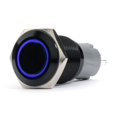 thumbnail image 1 of 19mm On/Off 2 Position Switch Blue With 12V Black Flush Mount, 1 of 1