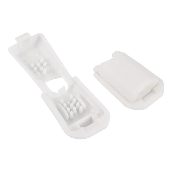 19mm Zipper Pull Cord Ends Zip Clip Buckle Rope End Lock for Backpacks, White, 25 Pack