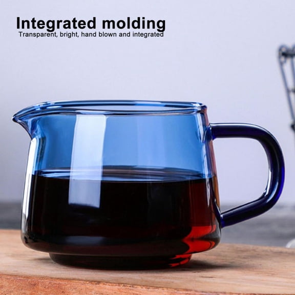 19oz Glass Pitcher, Water Pitcher with Handle, Easy Clean Juice Jug for Fridge, Beverage Carafe for Cold/Hot Water, Iced Tea