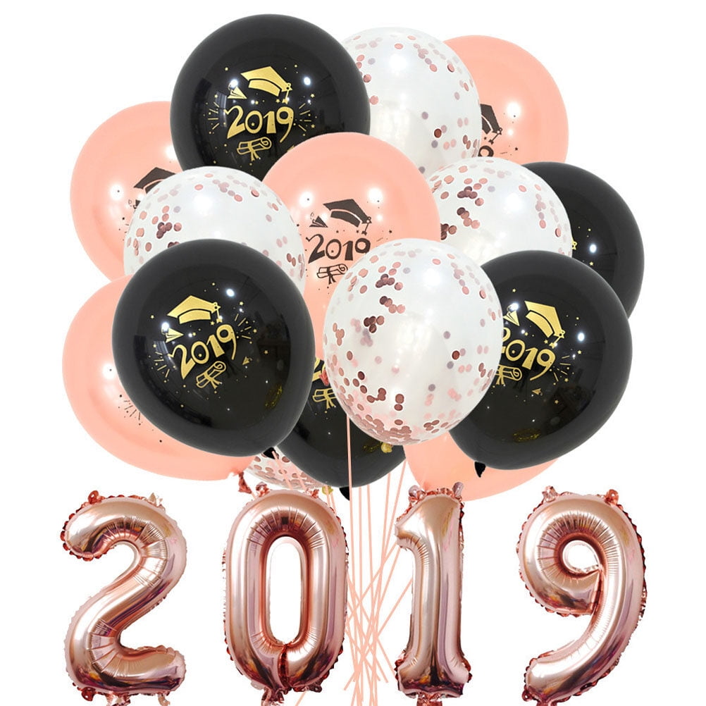 19pcs Graduation Party Balloons Class Celebration Decoration Balloons