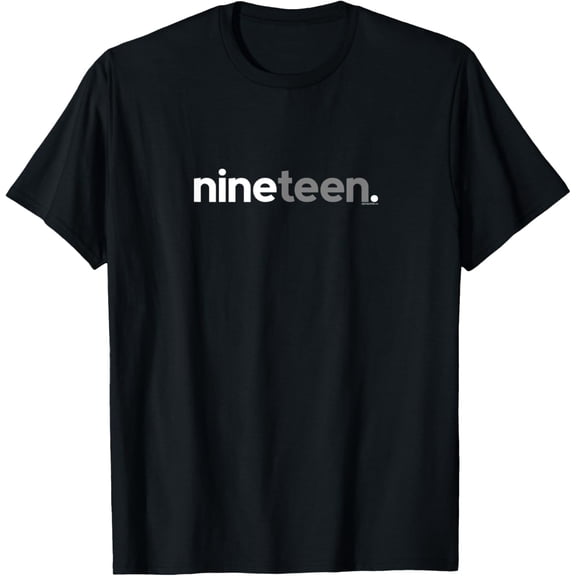 19th Birthday Shirt for Teenage Boys Gift Ideas Nineteen Tee T-Shirt