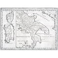 thumbnail image 1 of 19th Century Map of Great Greece & of the Islands of Sardina & Corsica by Guillaume Delisle 1675 to 1726 Poster Print, 1 of 1