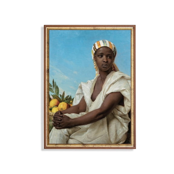 19th Century Woman with Oranges Portrait Antique Poster Decor For Living Room Bedroom, Size 8x12 UNFFRAMED F03.1.7l1312