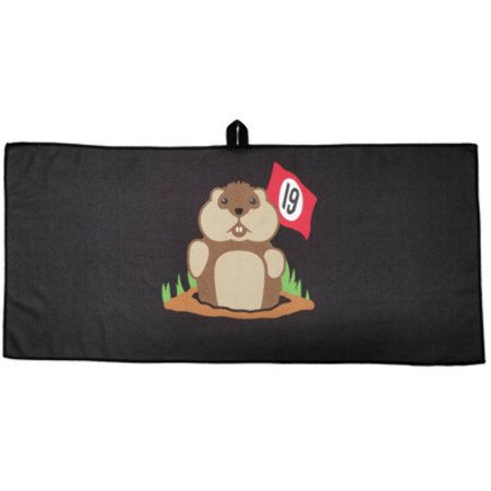 19th Hole Dancing Gopher Waffle Golf Towel by ReadyGOLF