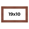 thumbnail image 1 of 19x10 Frame Brown Old Farmhouse Waxed Board 2" Wide Wood Frame Width 2 Inches | Interior Depth 0.5, 1 of 7