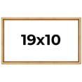 thumbnail image 1 of 19x10 Frame Beaded Gold Solid Wood Picture Frame | 0.75 Inches Moulding Width | Liscio Oro, 1 of 8