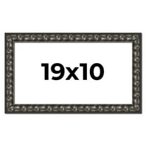 19x10 Frame Black-Brown Medieval Solid Wood Picture Frame | 1.5 Inch Moulding Width | Gotham