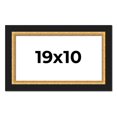 thumbnail image 1 of 19x10 Frame Gold Real Wood Picture Frame Width 2.25 Inches | Interior Frame Depth 0.5 Inches |, 1 of 8