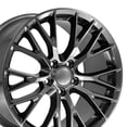 thumbnail image 1 of OE Wheels CV22B 19 Inch Rim Fits Corvette C7 Z06 Style 5x120.65 19x10 Gloss Gunmetal - Hollander 5734 (1), 1 of 5