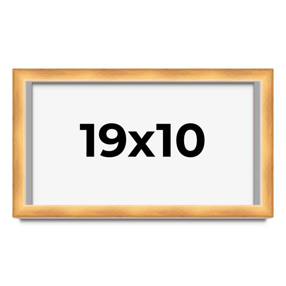 19x10 Shadow Box Bronze Cross-Brushed Display Frame | 1.625 Inches Deep Solid Wood | UV Resistant