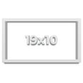 thumbnail image 1 of 19x10 Shadow Box Frame White | 1 Inches Deep Real Wood Contemporary Shadowbox Display Frame | UV, 1 of 6