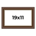 thumbnail image 1 of 19x11 Copper and Brown Real Wood Picture Frame Width 2 inches | Interior Frame Depth 0.5 inches |, 1 of 8