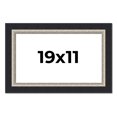thumbnail image 1 of 19x11 Frame Black Real Wood Picture Frame Width 2.25 Inches | Interior Frame Depth 0.5 Inches |, 1 of 8