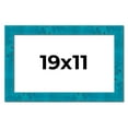 thumbnail image 1 of 19x11 Frame Blue Teal Burl Wood Picture Frame | 1.75 Inch Moulding Width | Interior Frame Depth 0.5, 1 of 8
