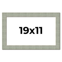 19x11 Frame Green Desert Pear Solid Wood Picture Frame | 1.625 Inch Moulding Width | Interior Frame