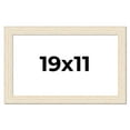 thumbnail image 1 of 19x11 Frame White Real Wood Picture Frame Width 1.5 inches | Interior Frame Depth 0.5 inches | Barn, 1 of 8